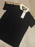 Guci Black Collar Shirt